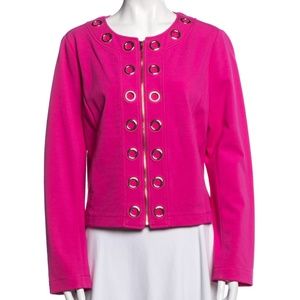 Magaschoni designer barbiecore 90s supermodel jacket. Vintage heaven
